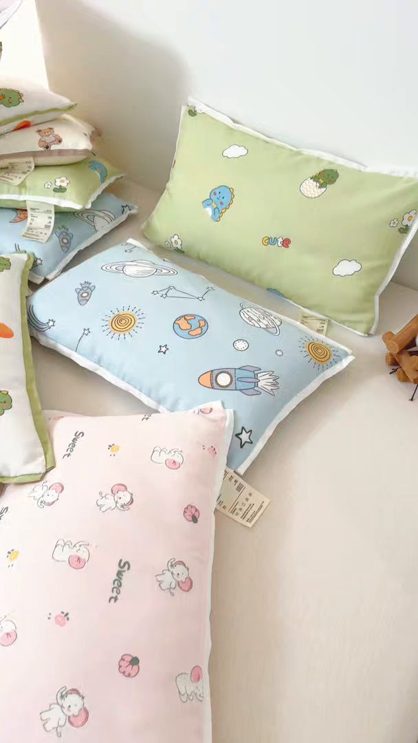 91家纺网 家纺一手货源 找家纺 （总）鼎晟纺 2025新款里棉外棉卡通儿童枕头枕芯