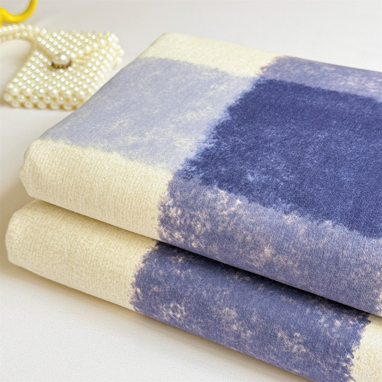 91家纺网 家纺一手货源 找家纺 名兮家居 2025秋冬新款100%全棉纯棉磨毛单床单 床单单件 大蓝格