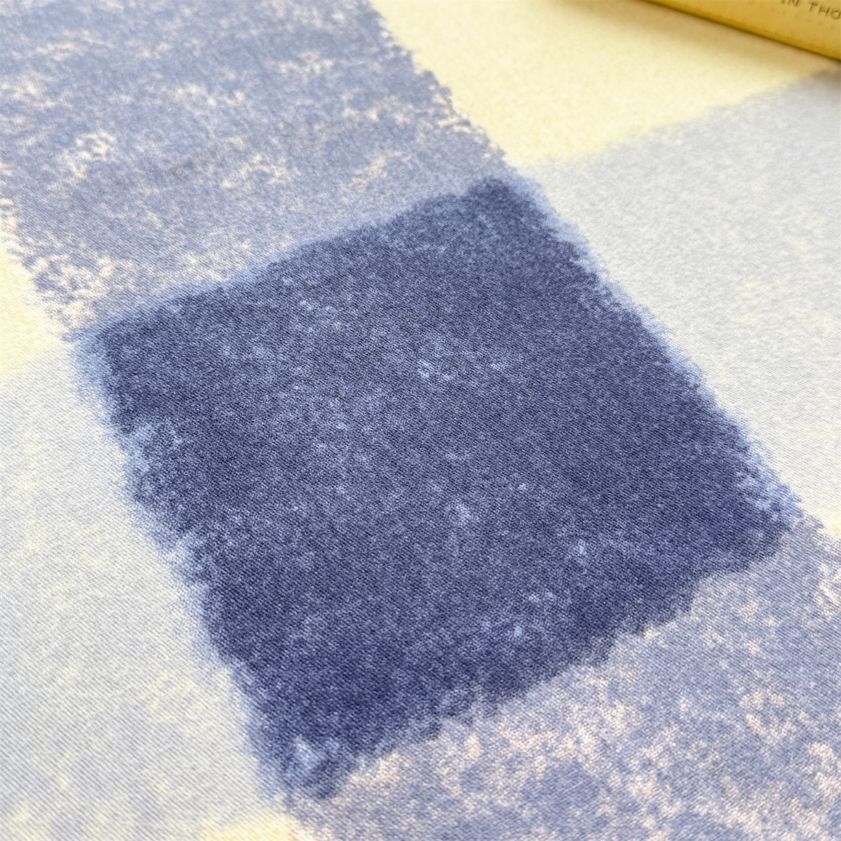 91家纺网 家纺一手货源 找家纺 名兮家居 2025秋冬新款100%全棉纯棉磨毛单床单 床单单件 大蓝格