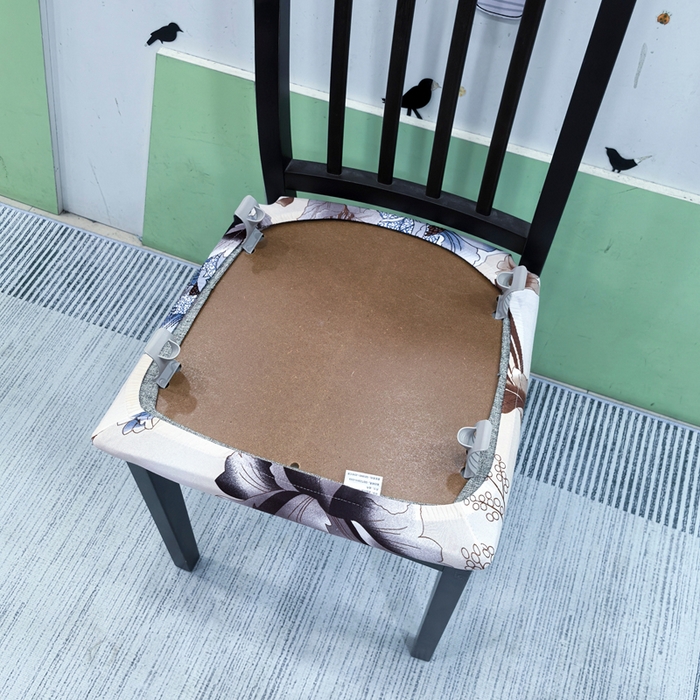 91家纺网 家纺一手货源 找家纺 （总）壹零特色家纺 2025新款家用伊克多兰印花坐垫套 餐厅弹力椅面套 客厅椅套子凳子套