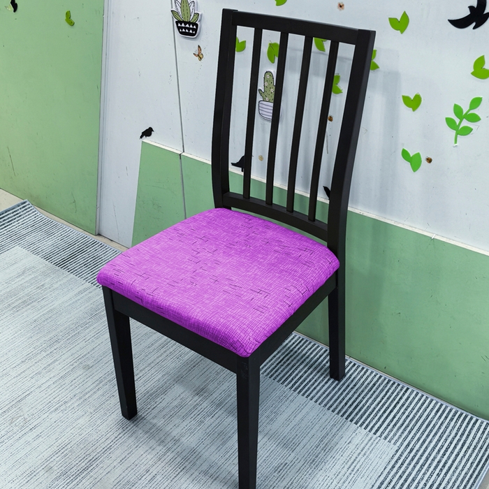 91家纺网 家纺一手货源 找家纺 （总）壹零特色家纺 2025新款家用伊克多兰印花坐垫套 餐厅弹力椅面套 客厅椅套子凳子套