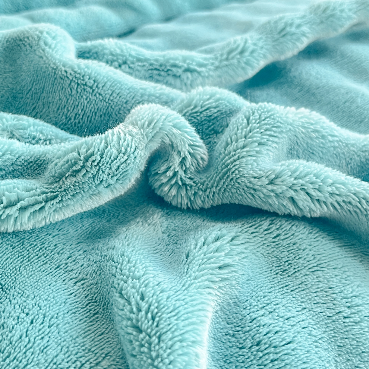 91家纺网 家纺一手货源 找家纺 （总）2025新款全消光皮草绒纯色高克重 四件套——泡泡（赠送拎袋）