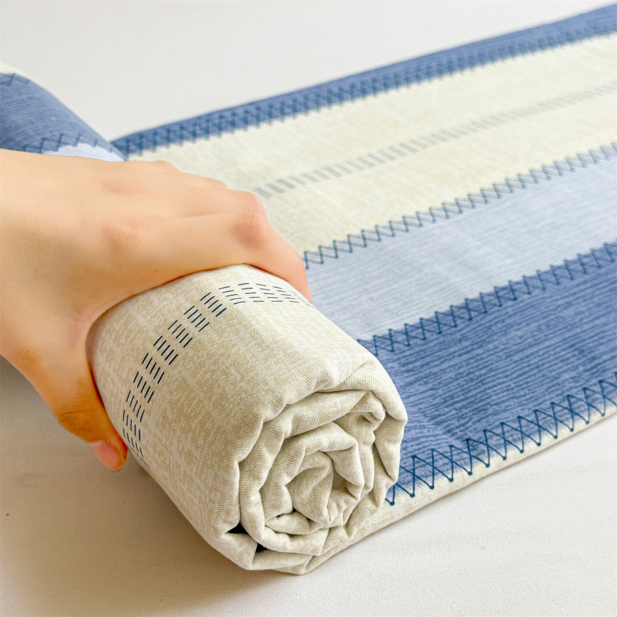 91家纺网 家纺一手货源 找家纺 名兮家居 2025秋冬新款100%全棉纯棉磨毛单床单 床单单件 简条