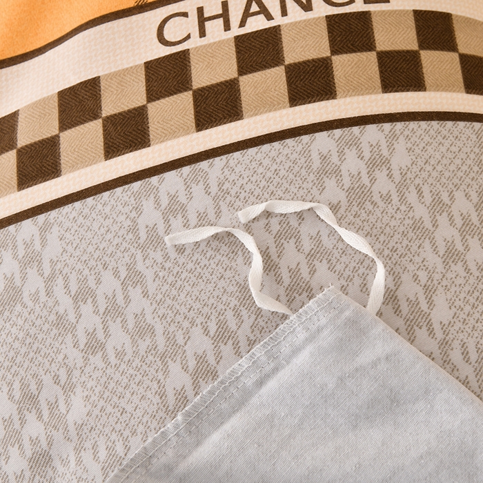 91家纺网 家纺一手货源 找家纺 宇彬家纺 2025新款秋冬全棉纯棉精梳生态原棉印花加厚磨毛被套单被套被套单件单品被套 艾维（桔）