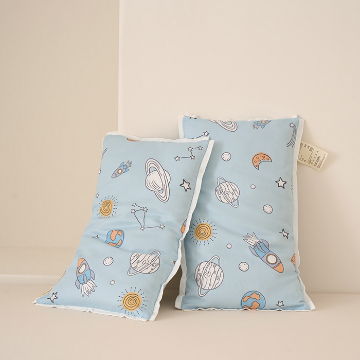鼎晟纺 2025新款里棉外棉卡通儿童枕头枕芯 蓝色星空