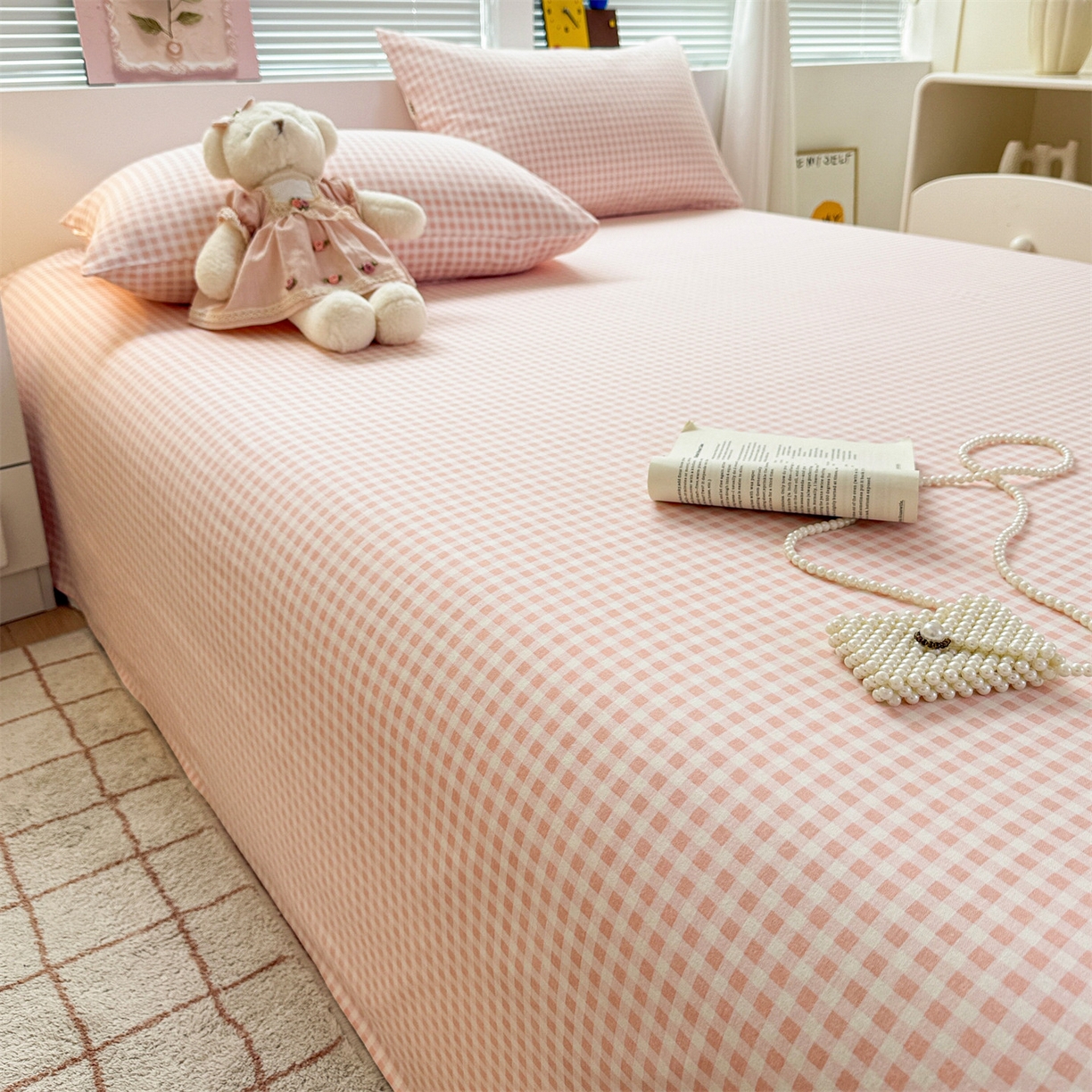 91家纺网 家纺一手货源 找家纺 名兮家居 2025秋冬新款100%全棉纯棉磨毛单床单 床单单件 柔格时光