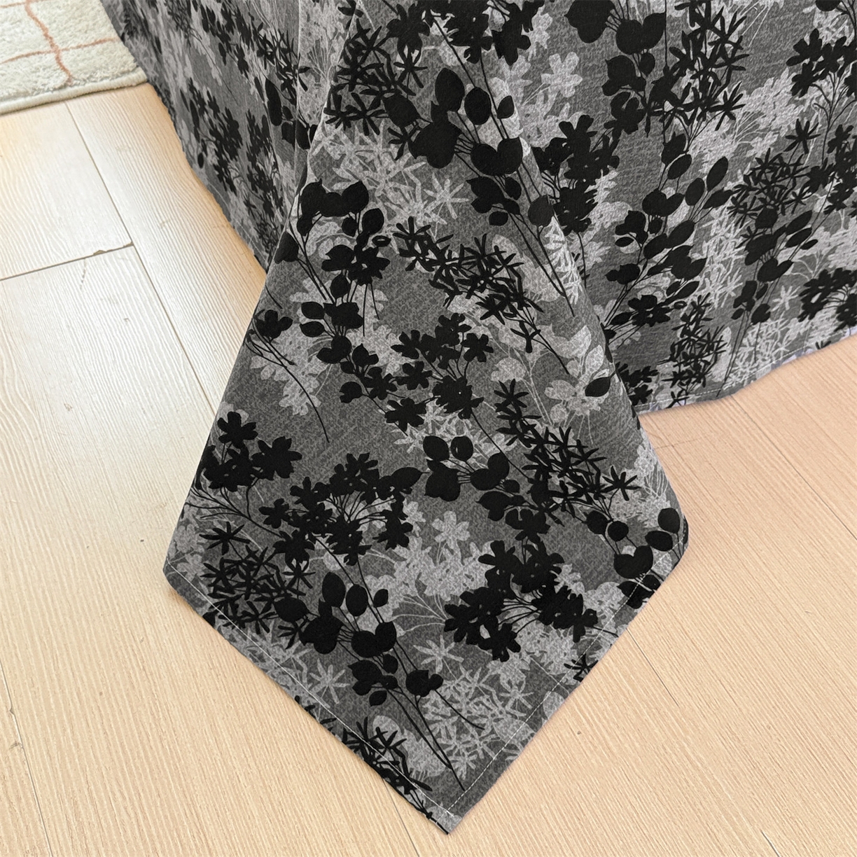 91家纺网 家纺一手货源 找家纺 名兮家居 2025秋冬新款100%全棉纯棉磨毛单床单 床单单件 叶影