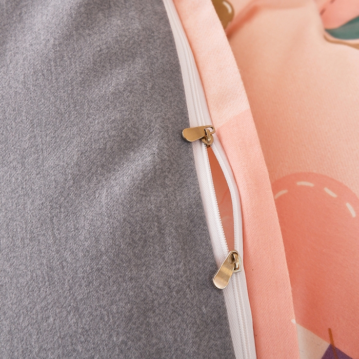 91家纺网 家纺一手货源 找家纺 宇彬家纺 2025新款秋冬全棉纯棉精梳生态原棉印花加厚磨毛被套单被套被套单件单品被套 卡莎(粉)