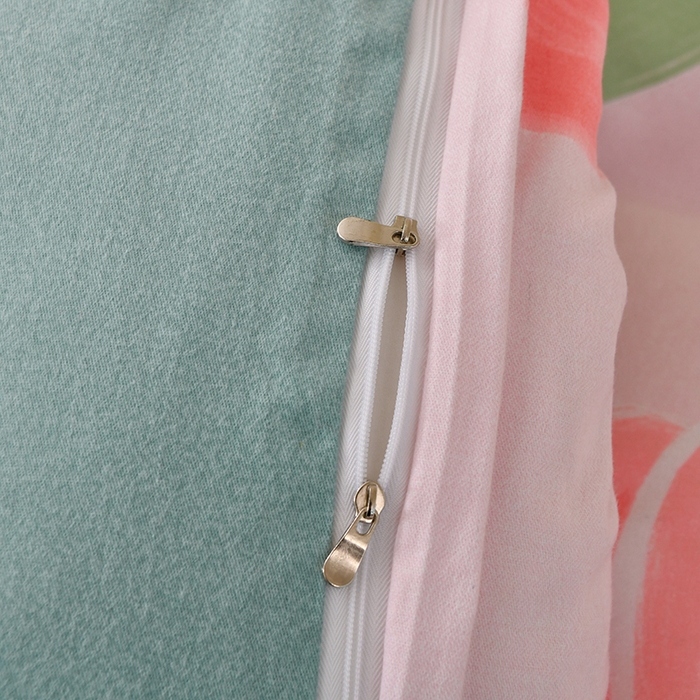 91家纺网 家纺一手货源 找家纺 宇彬家纺 2025新款秋冬全棉纯棉精梳生态原棉印花加厚磨毛被套单被套被套单件单品被套 兰黛（粉）