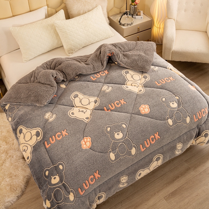 91家纺网 家纺一手货源 找家纺 （总）2025新款直播雪花绒冬被法莱绒羊羔绒牛奶绒被子被芯