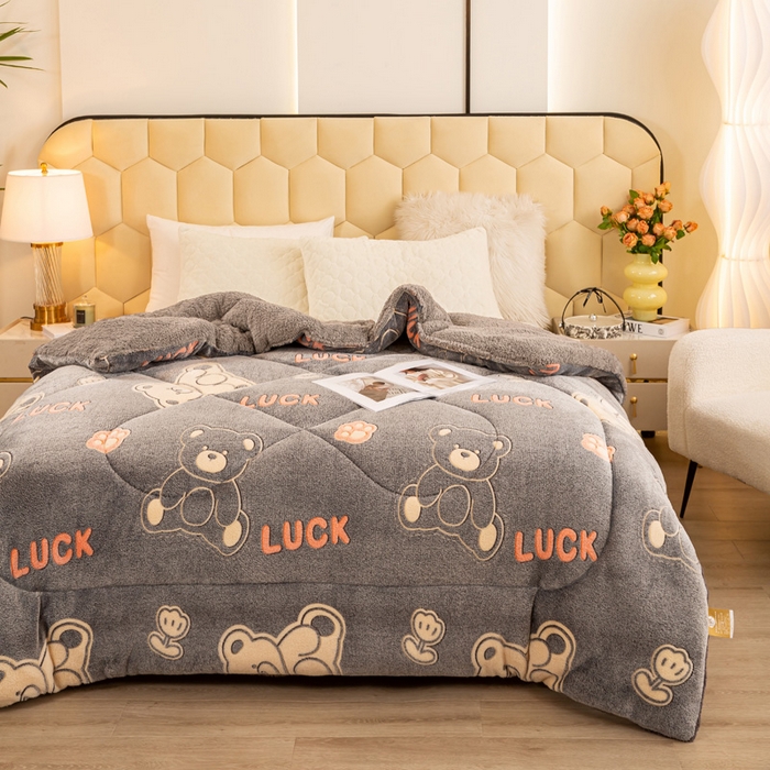 91家纺网 家纺一手货源 找家纺 （总）2025新款直播雪花绒冬被法莱绒羊羔绒牛奶绒被子被芯