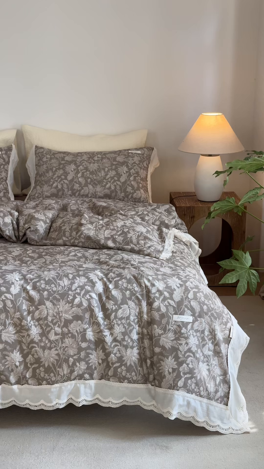 91家纺网 家纺一手货源 找家纺 大彩家居 2025新款全棉纯棉水洗磨毛四件套 繁花