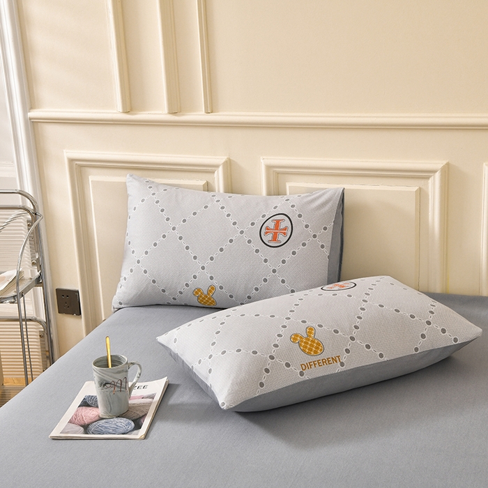 91家纺网 家纺一手货源 找家纺 宇彬家纺 2025新款秋冬全棉纯棉精梳生态原棉印花加厚磨毛被套单被套被套单件单品被套 维尼（灰）