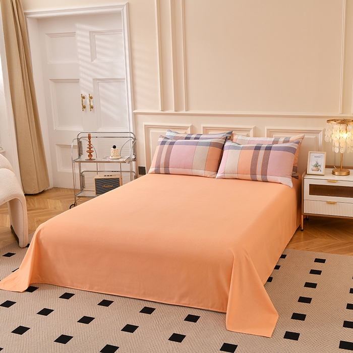 91家纺网 家纺一手货源 找家纺 宇彬家纺 2025新款秋冬全棉纯棉精梳生态原棉印花加厚磨毛被套单被套被套单件单品被套 西雅图（粉）