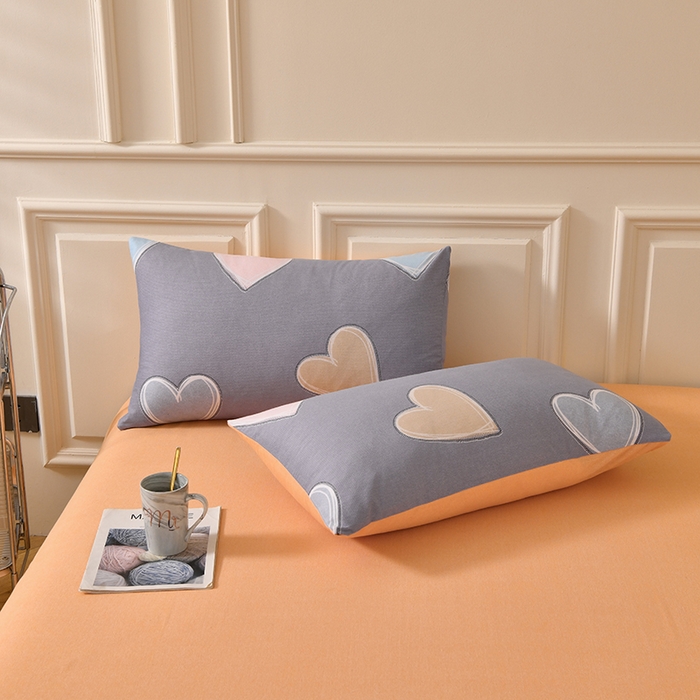 91家纺网 家纺一手货源 找家纺 宇彬家纺 2025新款秋冬全棉纯棉精梳生态原棉印花加厚磨毛被套单被套被套单件单品被套 心动（灰）