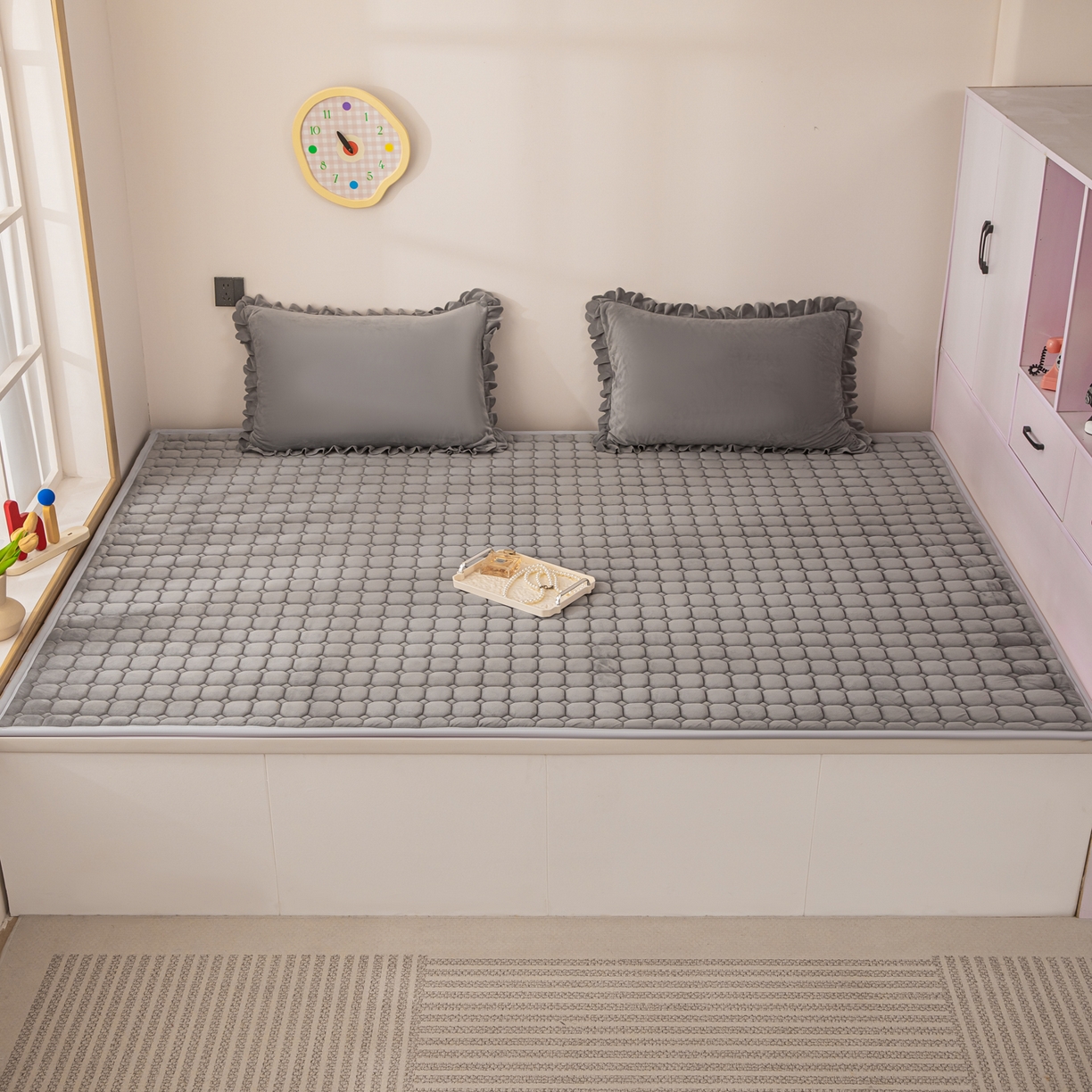 91家纺网 家纺一手货源 找家纺 （总）手艺人家纺 2025新款宝宝绒新格子垫子