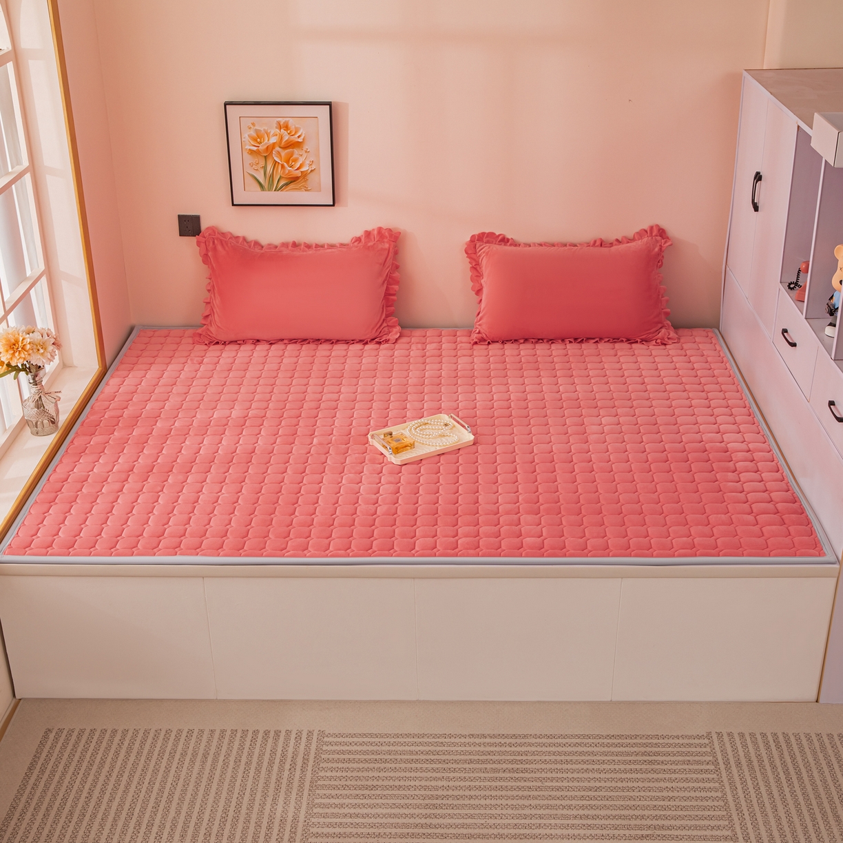 91家纺网 家纺一手货源 找家纺 （总）手艺人家纺 2025新款宝宝绒新格子垫子