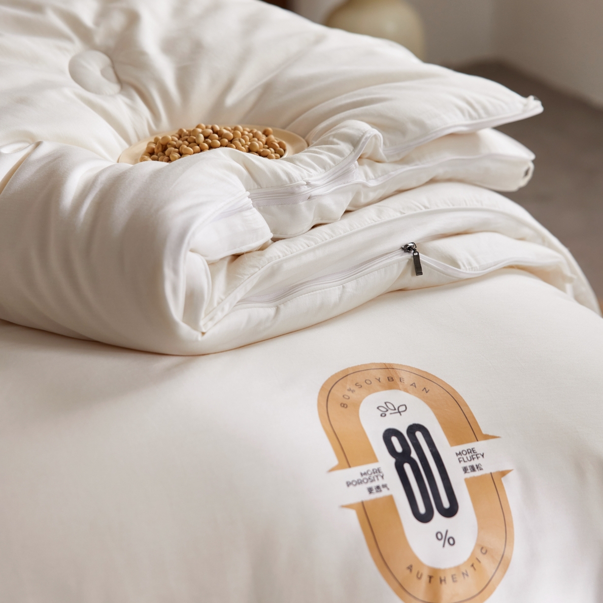 91家纺网 家纺一手货源 找家纺 （总）芯氧  2025新款SUN YOUNG系列高端李官奇铂金大豆被春秋被冬被子母被