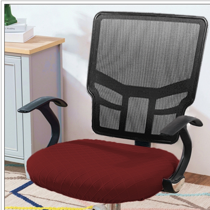 91家纺网 家纺一手货源 找家纺 （总）壹零特色家纺 弹力防水菱形格坐垫套 纯色坐垫套 办公室坐垫套