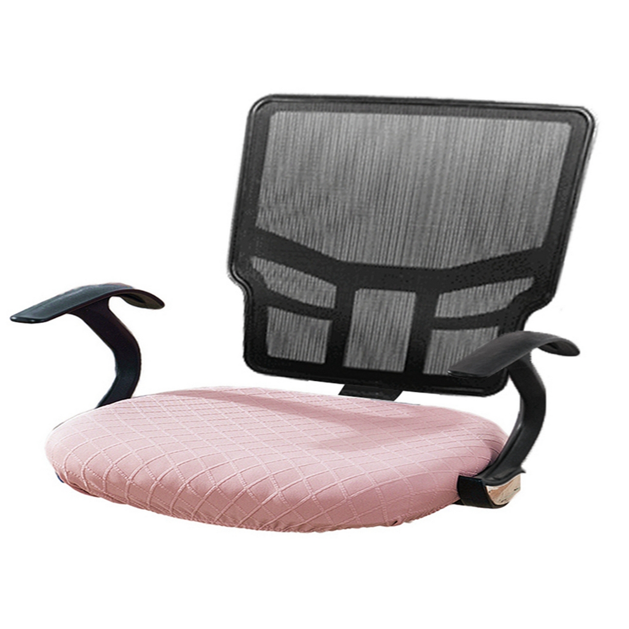 91家纺网 家纺一手货源 找家纺 （总）壹零特色家纺 弹力防水菱形格坐垫套 纯色坐垫套 办公室坐垫套