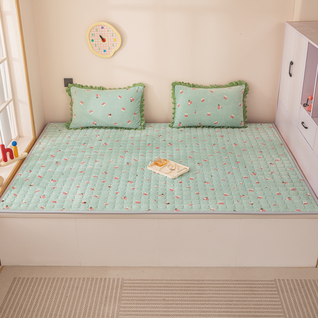 手艺人家纺 2025新款宝宝绒新格子垫子 DT10