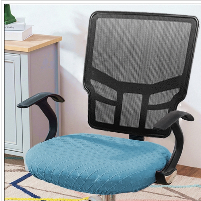 91家纺网 家纺一手货源 找家纺 （总）壹零特色家纺 弹力防水菱形格坐垫套 纯色坐垫套 办公室坐垫套