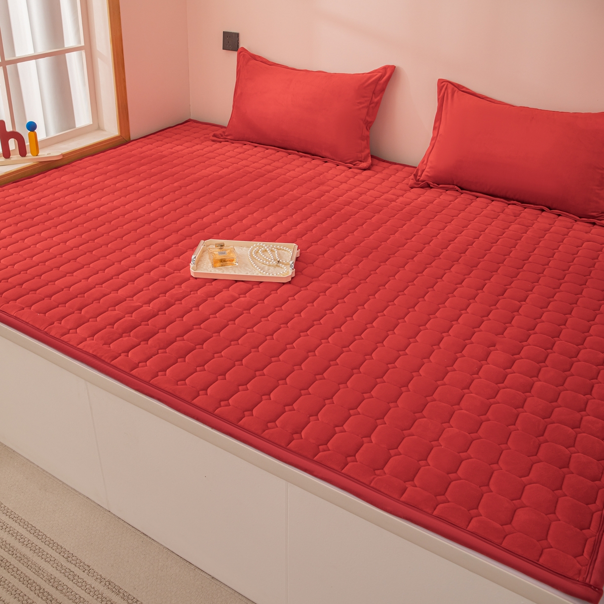 91家纺网 家纺一手货源 找家纺 手艺人家纺 2025新款宝宝绒新格子垫子 DT12