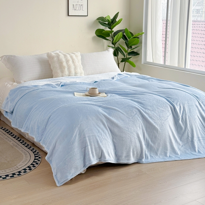 91家纺网 家纺一手货源 找家纺 （总）卡琪曼 2025新款素色法兰绒毛毯毯子