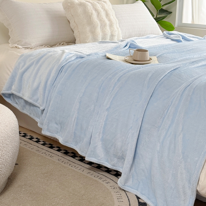 91家纺网 家纺一手货源 找家纺 （总）卡琪曼 2025新款素色法兰绒毛毯毯子