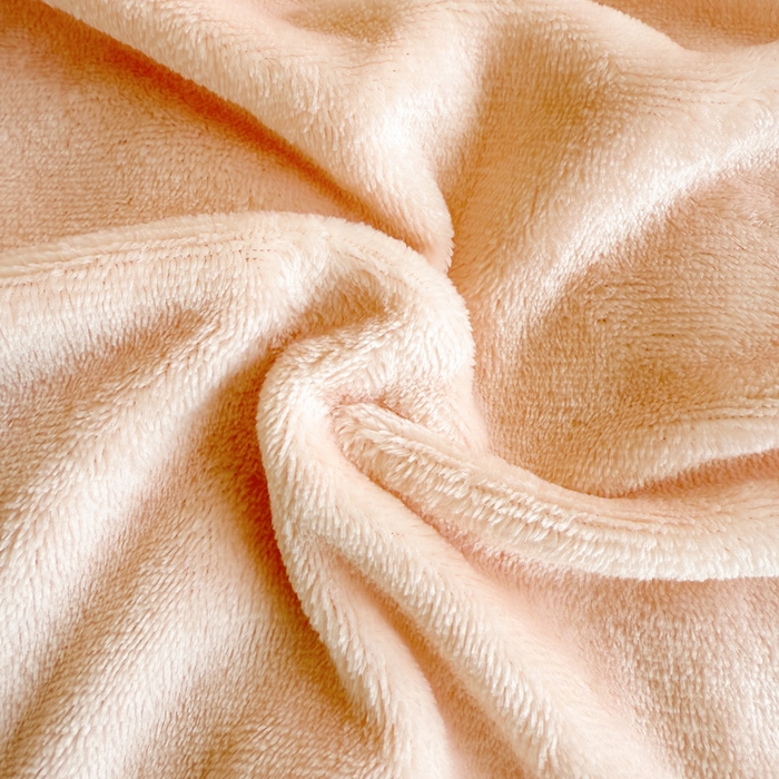 91家纺网 家纺一手货源 找家纺 卡琪曼 2025新款素色法兰绒毛毯毯子 素色法兰绒(蜜桃玉)