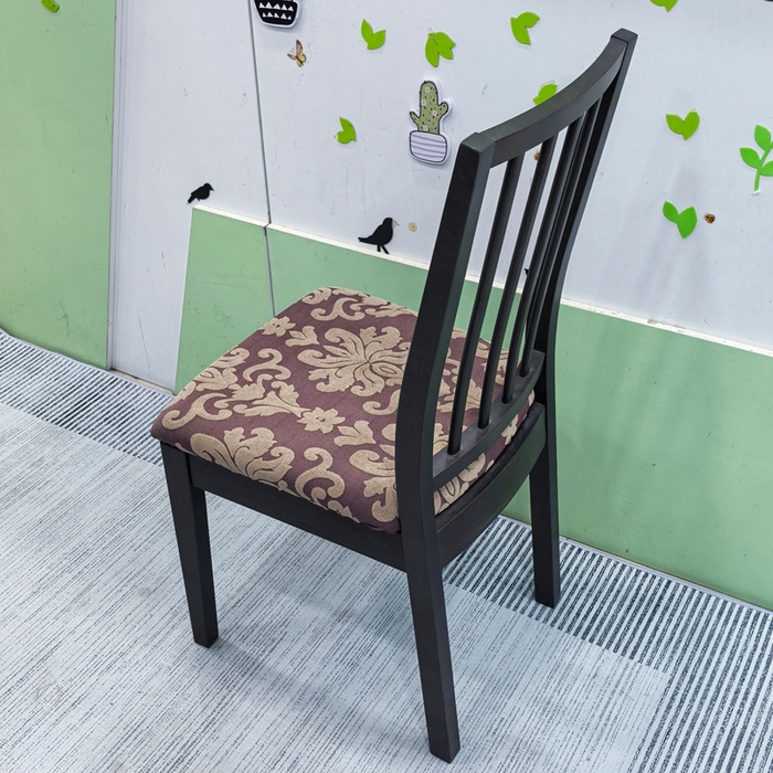 91家纺网 家纺一手货源 找家纺 （总）壹零特色家纺 2025新款弹力伊克多兰专用椅套 弹性餐厅椅子套 欧式大提花-单独坐垫套