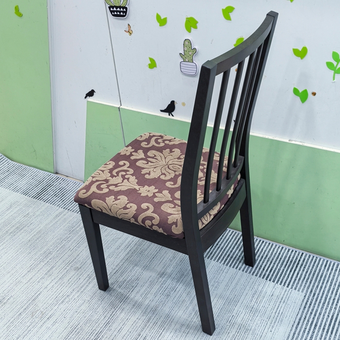 91家纺网 家纺一手货源 找家纺 （总）壹零特色家纺 2025新款弹力伊克多兰专用椅套 弹性餐厅椅子套 欧式大提花-单独坐垫套