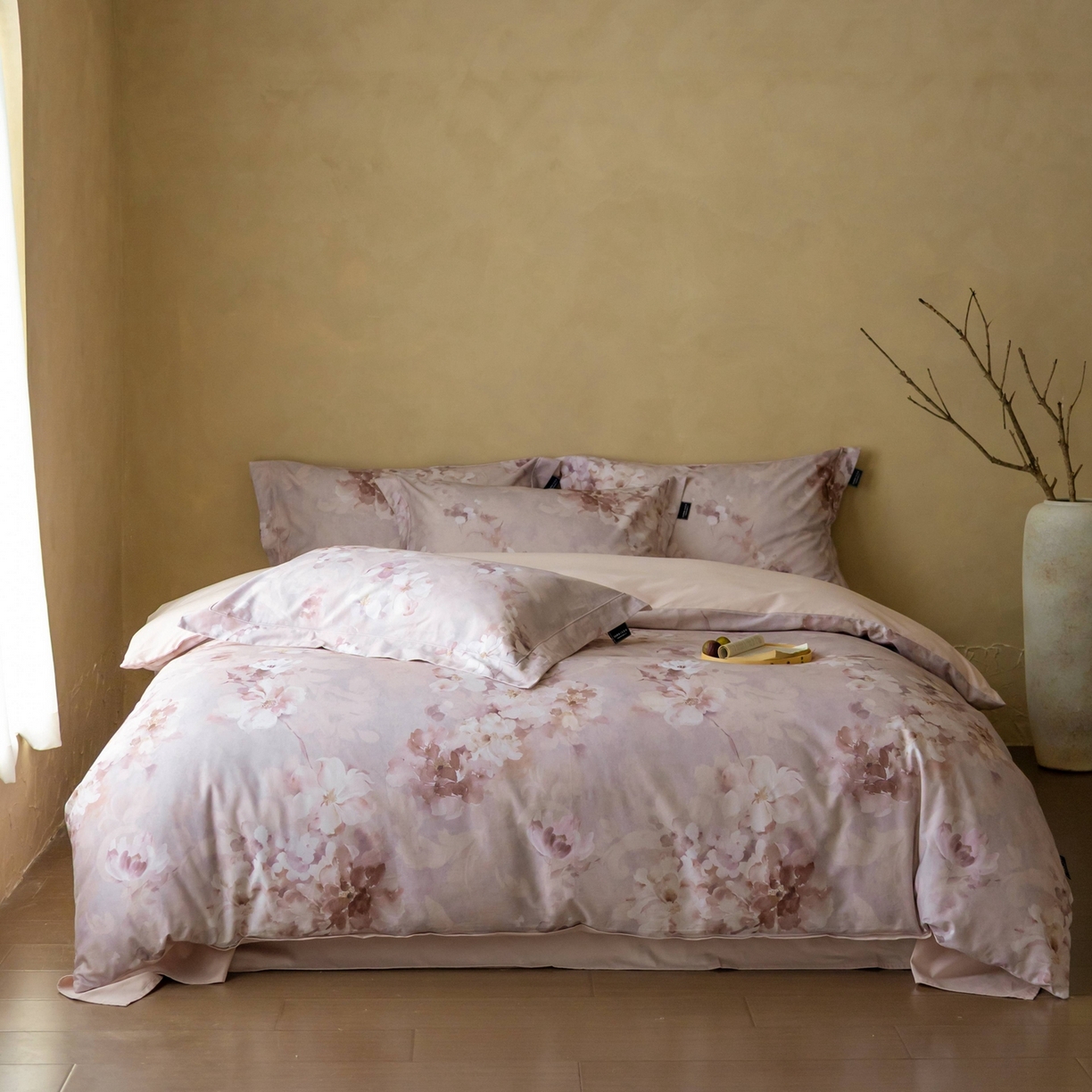 91家纺网 家纺一手货源 找家纺 （总）三味舒屋 2025新款50s全棉纯棉磨毛印花四件套-秋日绮梦