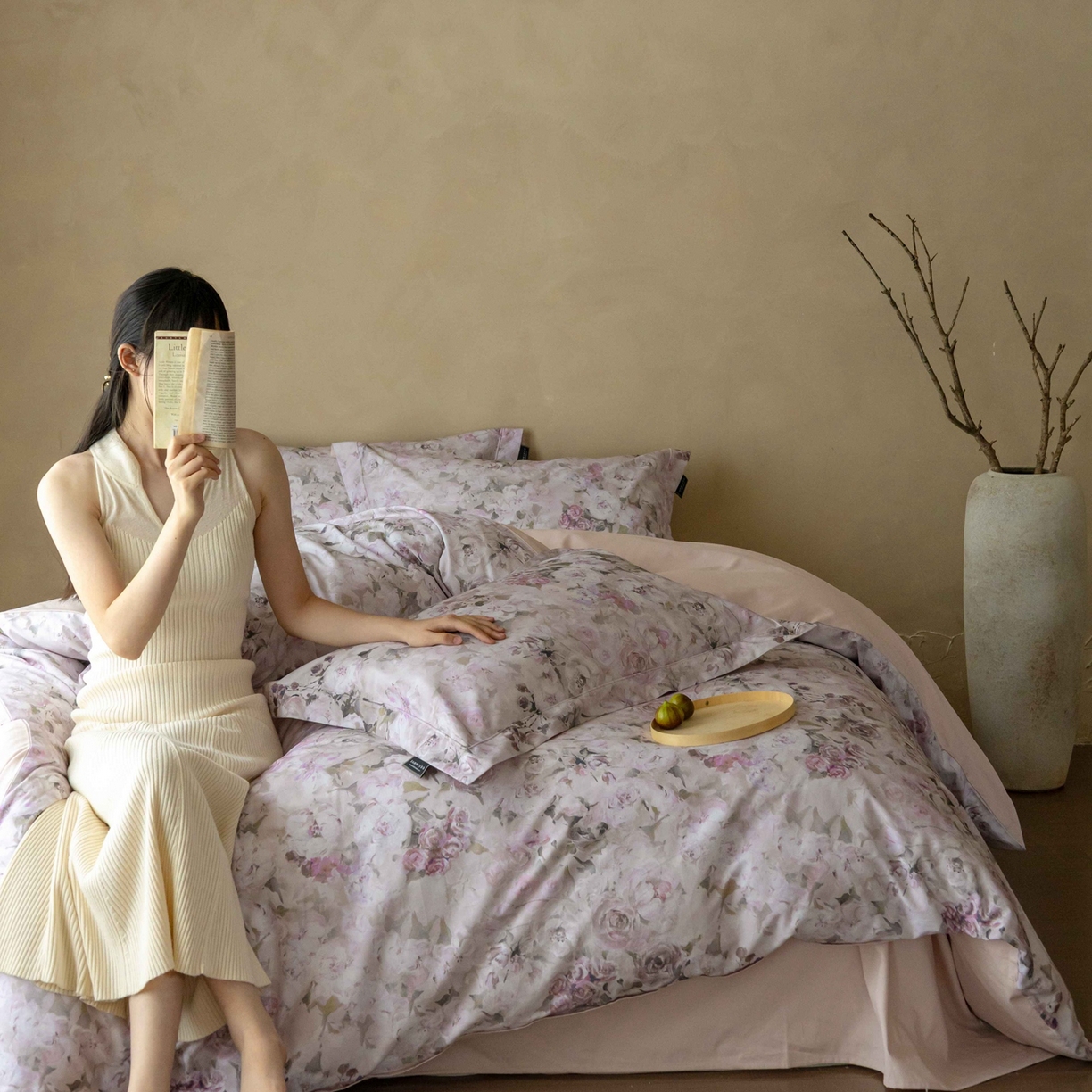 91家纺网 家纺一手货源 找家纺 （总）三味舒屋 2025新款50s全棉纯棉磨毛印花四件套-秋日绮梦