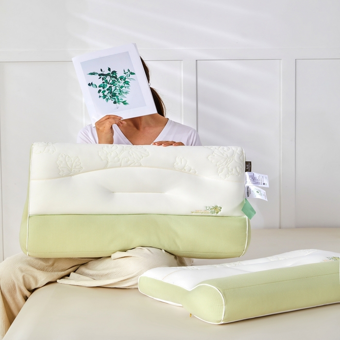 91家纺网 家纺一手货源 找家纺 （总）锦鲤枕业 艾草纤维枕芯枕头-护颈款