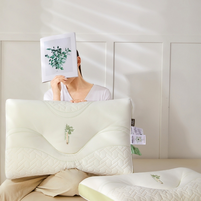 91家纺网 家纺一手货源 找家纺 （总）锦鲤枕业 艾草纤维枕芯枕头-太空款