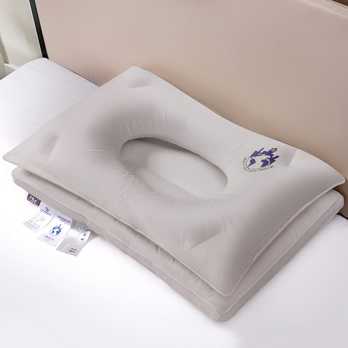 91家纺网 家纺一手货源 找家纺 （总）锦鲤枕芯 2025款A类全棉双层分区护颈枕