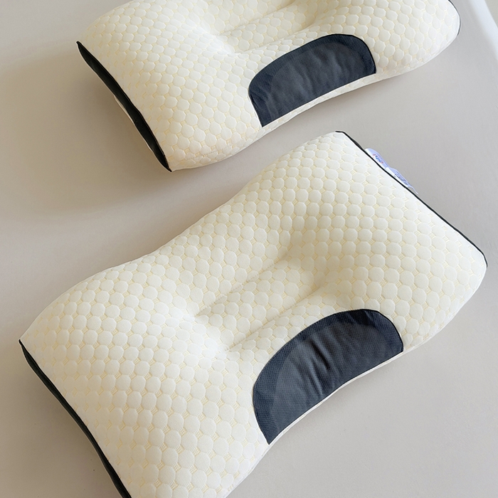 91家纺网 家纺一手货源 找家纺 （总）锦鲤枕芯 2025款针织棉SPA水立方护颈按摩枕