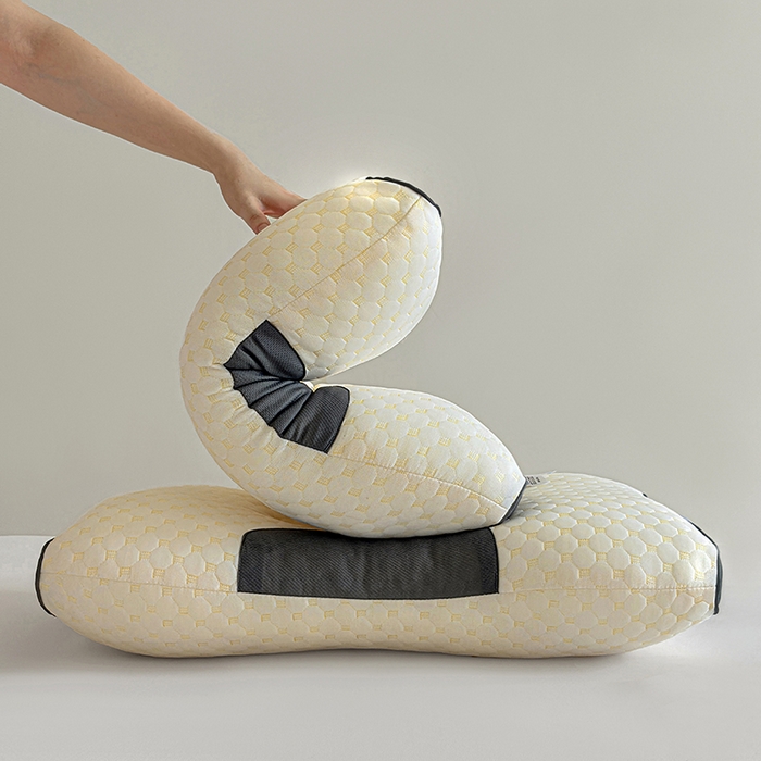 91家纺网 家纺一手货源 找家纺 （总）锦鲤枕芯 2025款针织棉SPA水立方护颈按摩枕