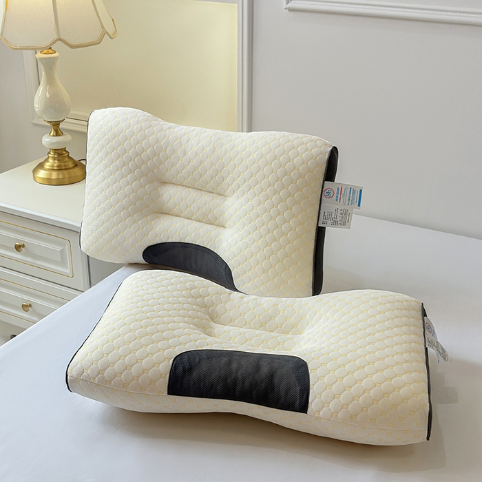 91家纺网 家纺一手货源 找家纺 （总）锦鲤枕芯 2025款针织棉SPA水立方护颈按摩枕