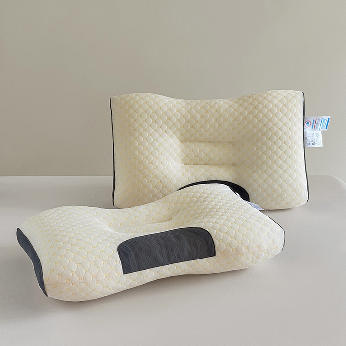 91家纺网 家纺一手货源 找家纺 （总）锦鲤枕芯 2025款针织棉SPA水立方护颈按摩枕