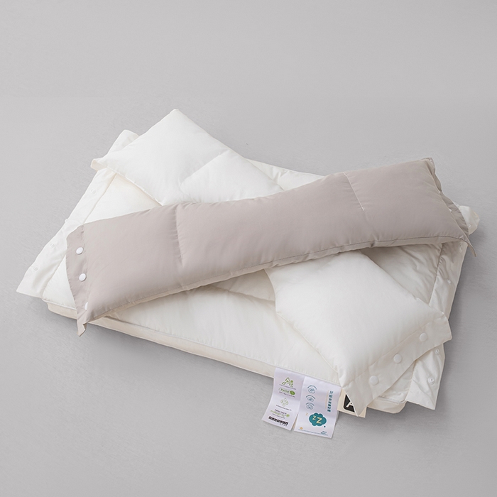 91家纺网 家纺一手货源 找家纺 （总）锦鲤枕芯 2025新款纯棉A类三合一护颈枕   133X100面料