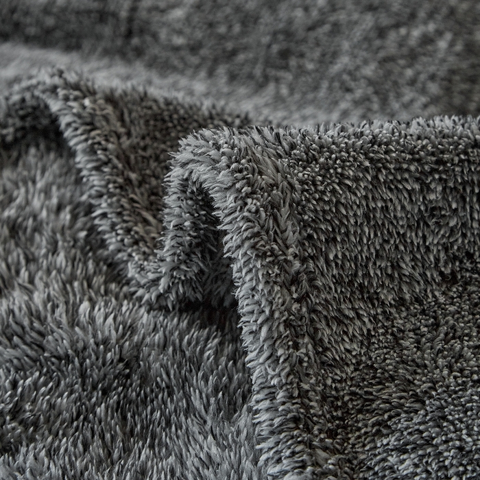 91家纺网 家纺一手货源 找家纺 缘生活 2025新款阳离子毛巾毯四季通用百搭款毛毯毯子 阳离子毛巾毯灰色