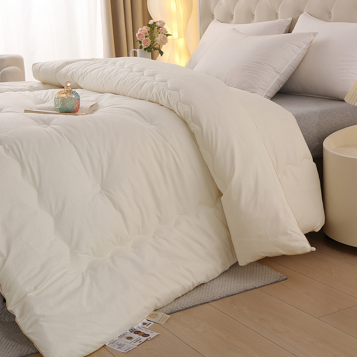 91家纺网 家纺一手货源 找家纺 （总）棉乐町家居 2025新款A类针织澳洲进口压花羊毛被被子被芯