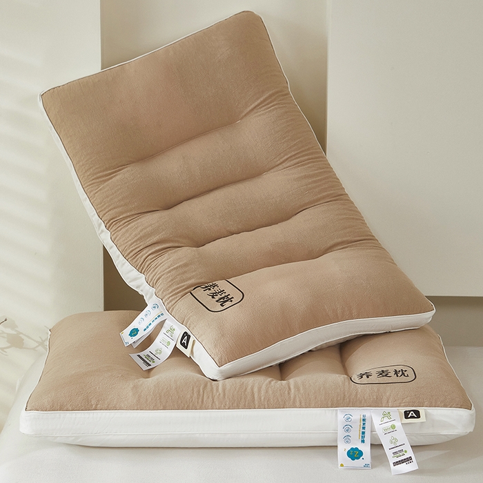 91家纺网 家纺一手货源 找家纺 （总）鼎晟纺 2025新款全棉荞麦枕成人枕头学生枕芯