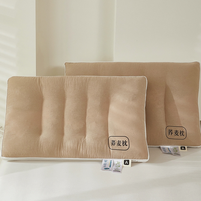 91家纺网 家纺一手货源 找家纺 （总）鼎晟纺 2025新款全棉荞麦枕成人枕头学生枕芯