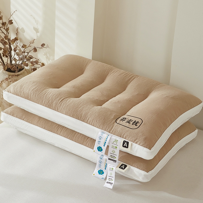 91家纺网 家纺一手货源 找家纺 （总）鼎晟纺 2025新款全棉荞麦枕成人枕头学生枕芯