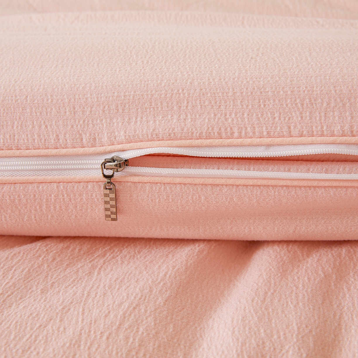 91家纺网 家纺一手货源 找家纺 富艺隆 2025新款大豆云暖被二合一子母被提花水洗棉双层纱加厚冬被春秋被 大豆云暖被 心悦粉