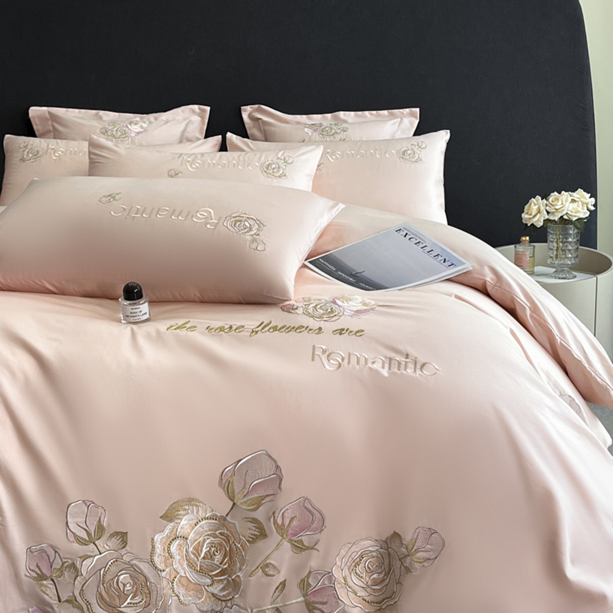 91家纺网 家纺一手货源 找家纺 （总）博纳家纺 2025新款纯棉绣花四件套-繁花似梦