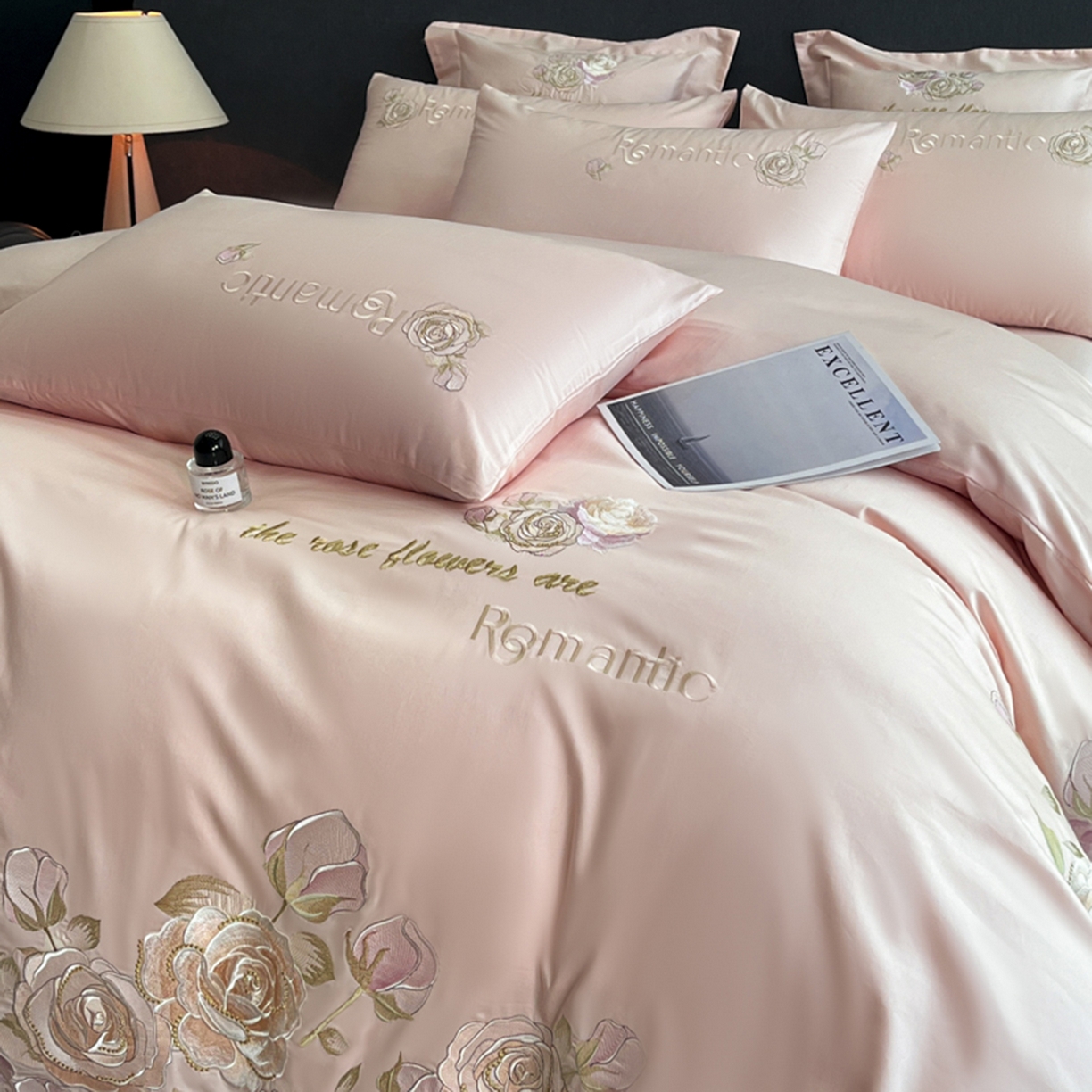 91家纺网 家纺一手货源 找家纺 （总）博纳家纺 2025新款纯棉绣花四件套-繁花似梦